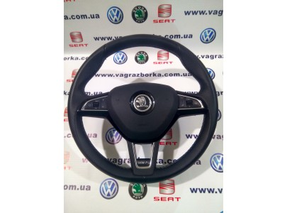 Многофункциональное рулевое колесо Skoda Octavia A7 RS